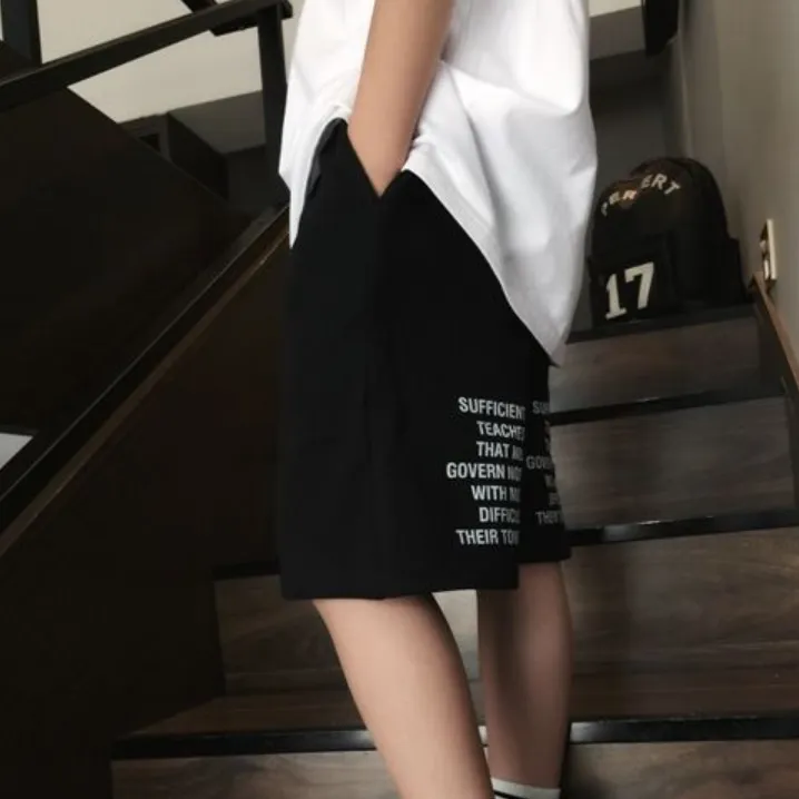 【120-170】日系 アルファベット ファッション シンプル カジュアル 子供服 夏 男の子 ショートパンツ ボトムス