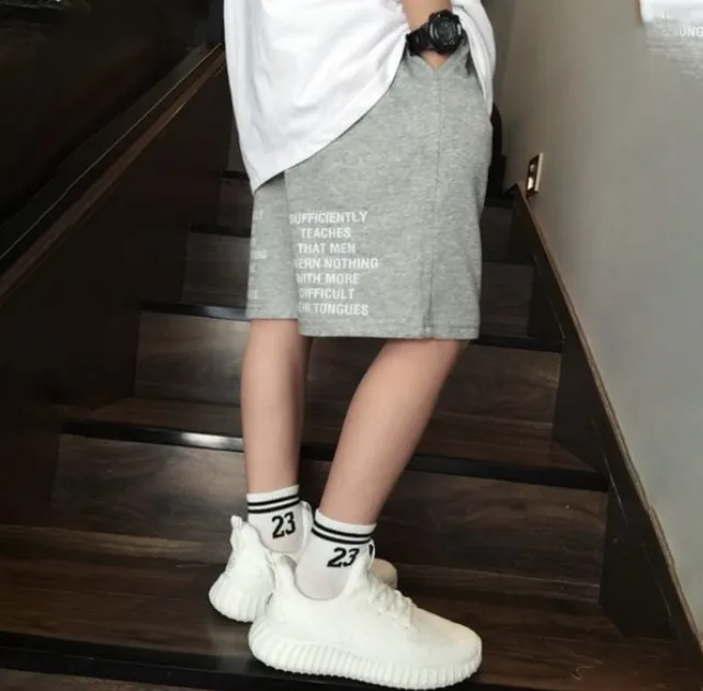 【120-170】日系 アルファベット ファッション シンプル カジュアル 子供服 夏 男の子 ショートパンツ ボトムス