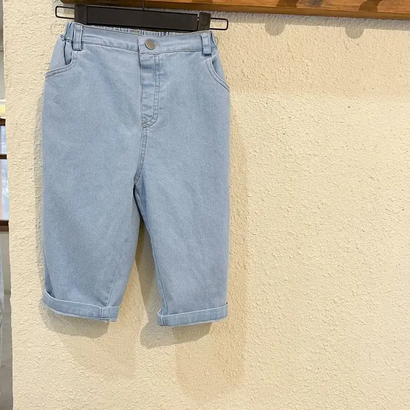 【80-150】2023新作　シンプル系デニムパンツ