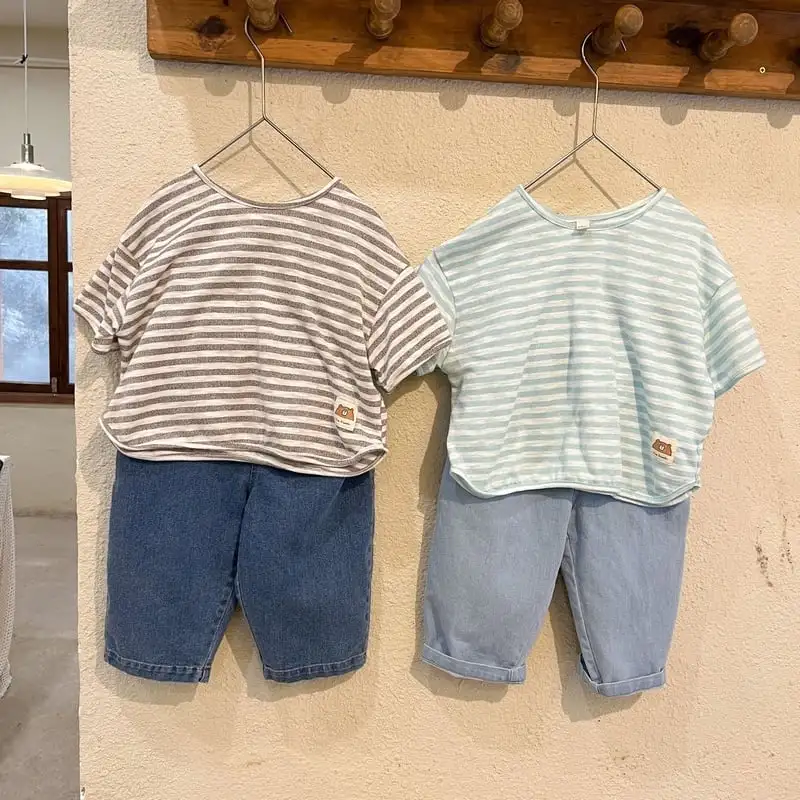 【80-150】2023新作　シンプル系デニムパンツ
