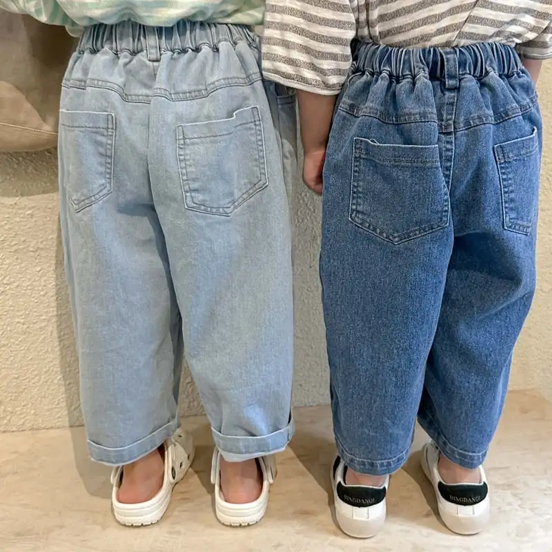 【80-150】2023新作　シンプル系デニムパンツ