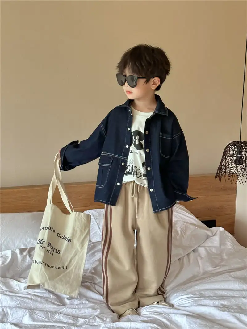 【90-140】大人気 カジュアル 履きやすい 合わせやすい 配色ライン ボトムス