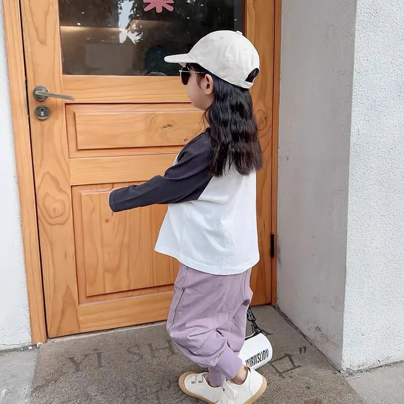 【80-150】モコモコ刺しゅう柄長袖Ｔシャツ