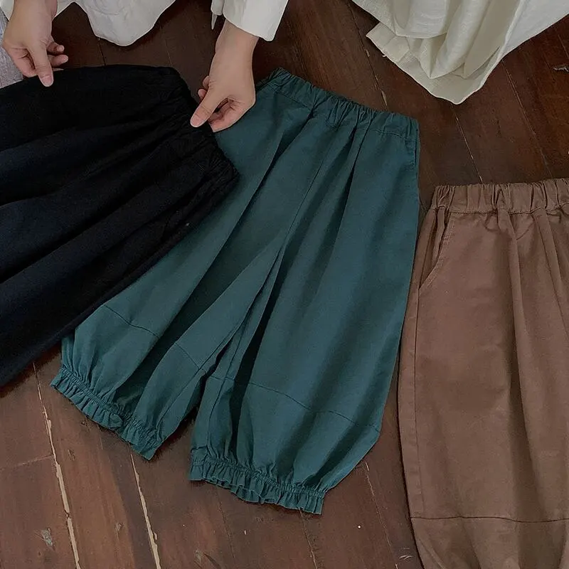 【90-130cm】春新作 シンプル 履きやすい 動きやすい 人気 カジュアルパンツ