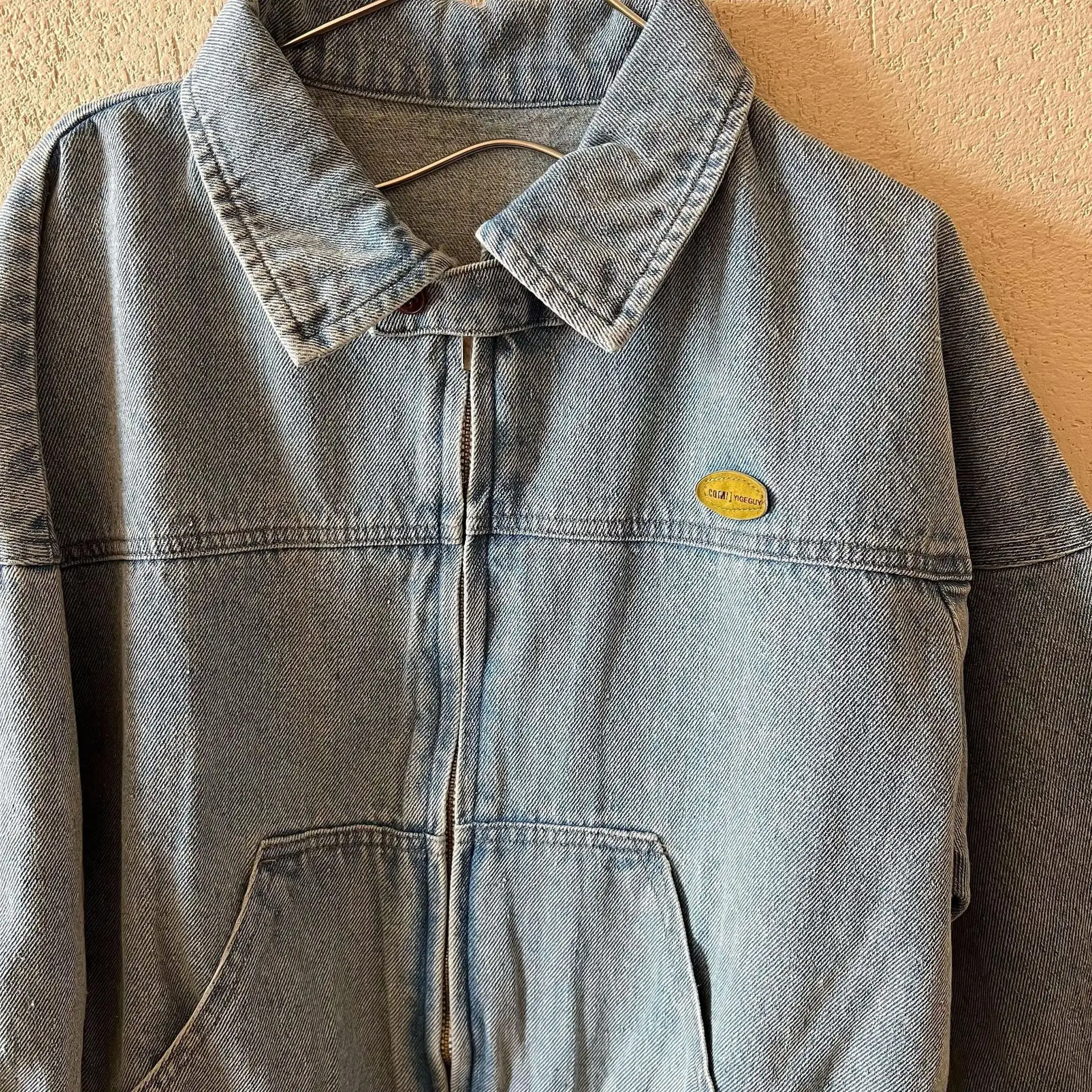 【80-140cm】春新作 レトロ ウォッシュ デニム ジャケット