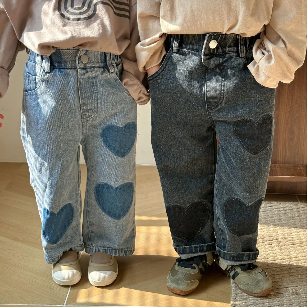 【80-150】トレンド感 ダメージデザイン おしゃれ デニム パンツ 男女限らず ボトムス