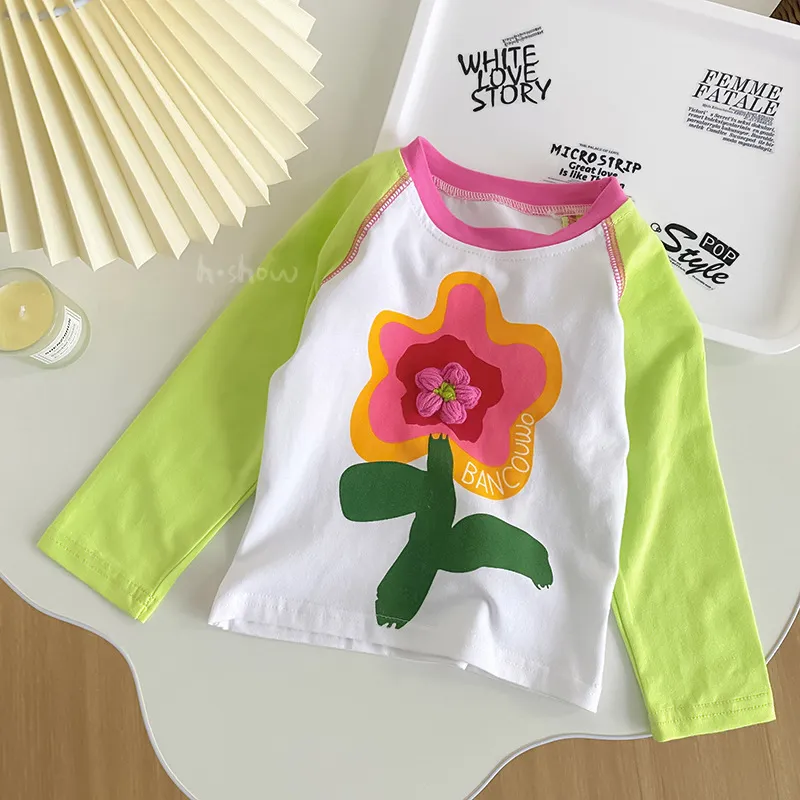 【80-120】 切り替え アルファベット 春秋 子供服 女の子 キッズ  トップス スウェット