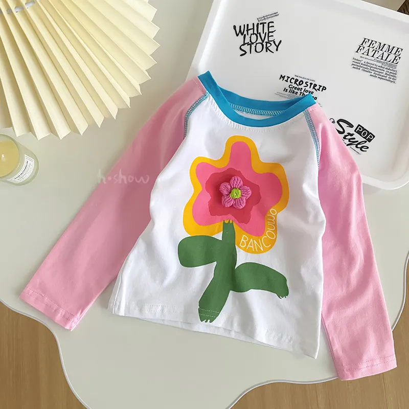 【80-120】 切り替え アルファベット 春秋 子供服 女の子 キッズ  トップス スウェット