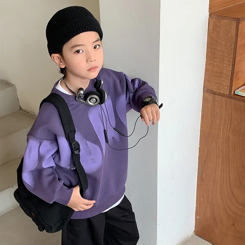 【120-170cm】超人気商品  ファッション クール   カジュアル  合わせやすい  個性 男の子 トレーナー