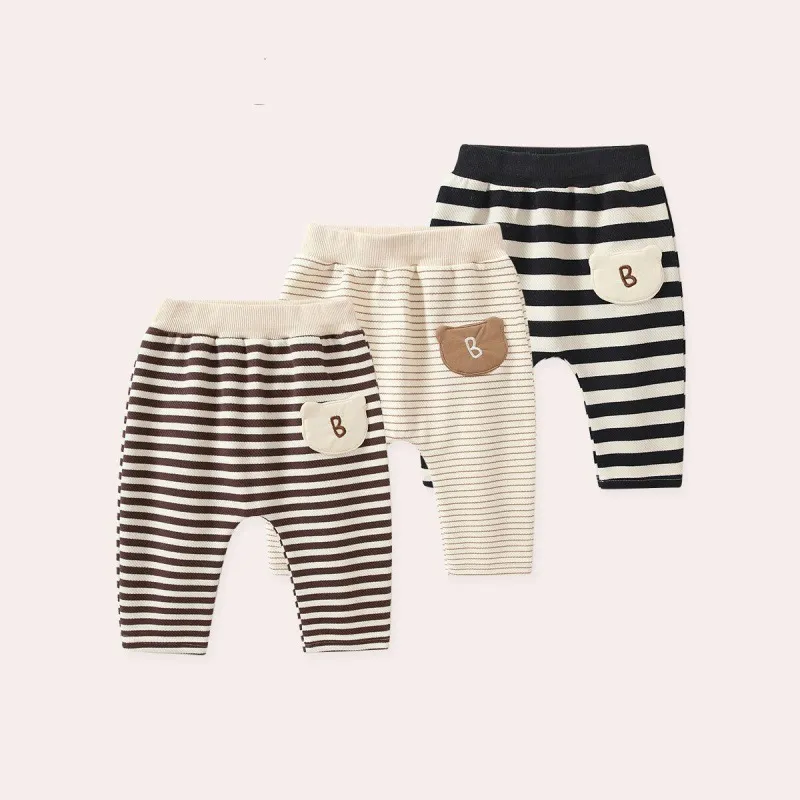 【73-100cm】人気上昇中  肌に優しい  可愛い  履きやすい  ボーダー柄  ベビー  パンツ