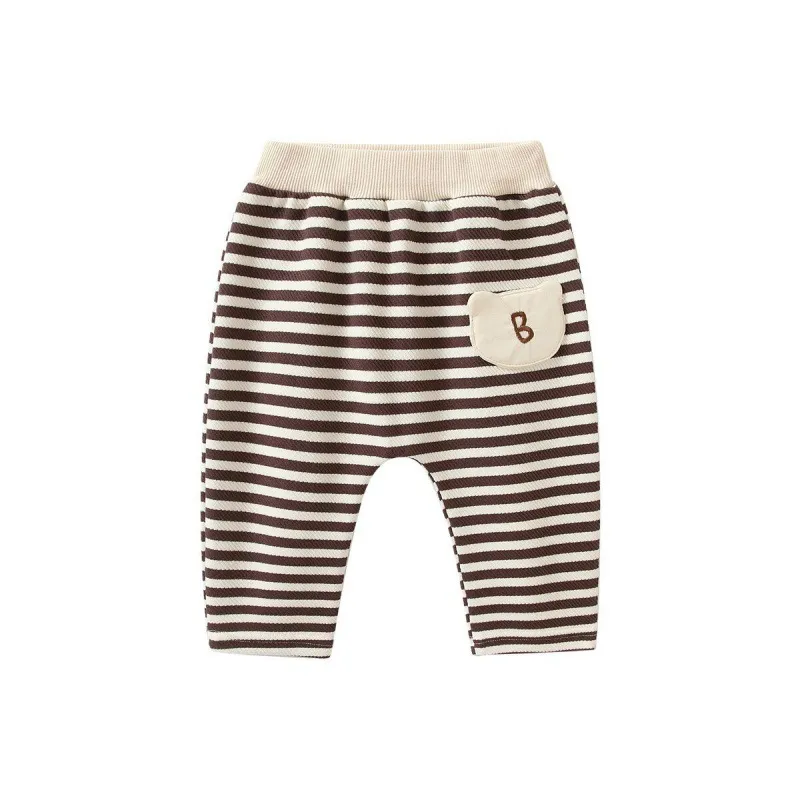 【73-100cm】人気上昇中  肌に優しい  可愛い  履きやすい  ボーダー柄  ベビー  パンツ