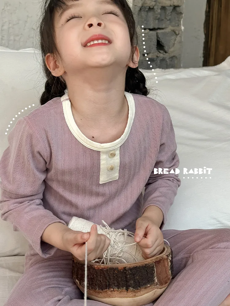 【90-160cm】人気上昇中 柔らかい素材  シンプル  ナチュラル 肌に優しい 男の子 女の子 パジャマ