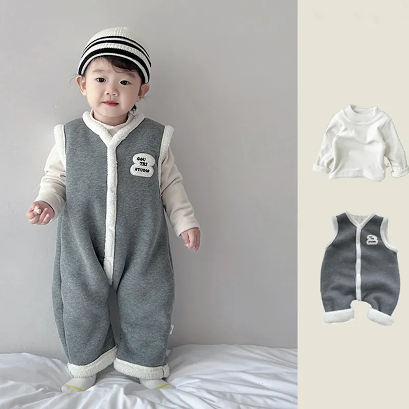 【単品注文】【73-100cm】2色選べるおしゃれ度高め ボーダー カジュアル 秋冬 ベビー服 セットアップ