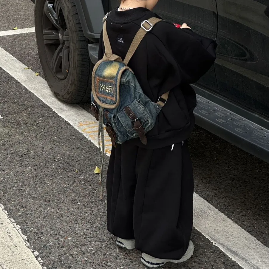 単品注文【90-140cm】2色選べる INS風 子供 男の子 秋冬 ハンサム スウェット シャツ スポーツ セットアップ