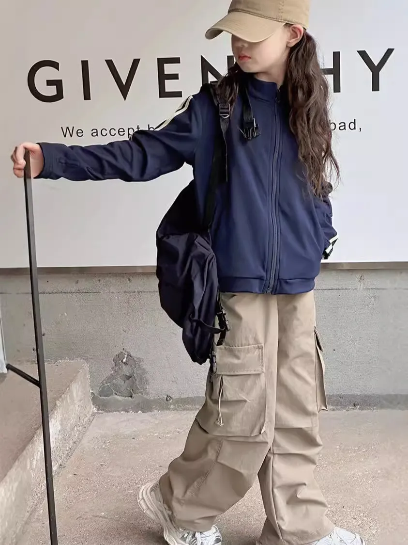 【120-170cm】絶対欲しい！女の子 シンプル 着心地良い 合わせやすい トレンド ジャケット