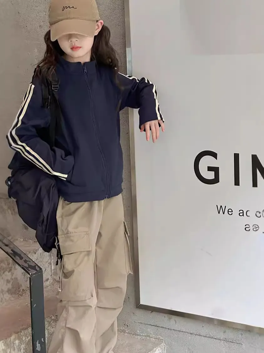 【120-170cm】絶対欲しい！女の子 シンプル 着心地良い 合わせやすい トレンド ジャケット