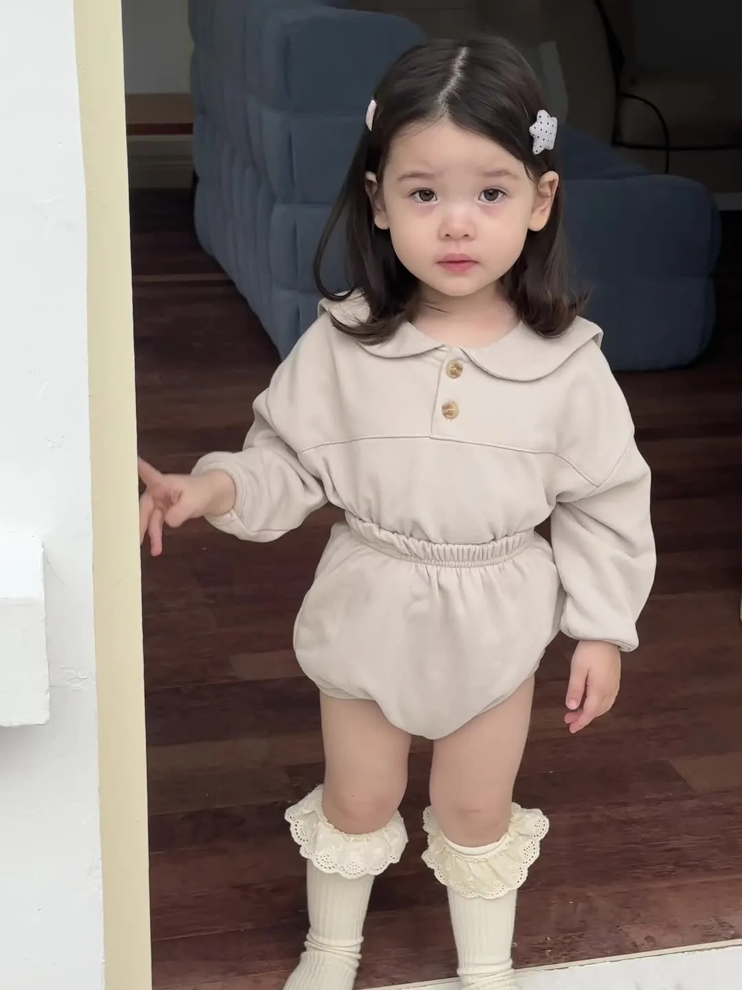 【73-100cm】二点セット 人気商品 可愛い シンプル ベビー トップス＋ボトムス セットアップ