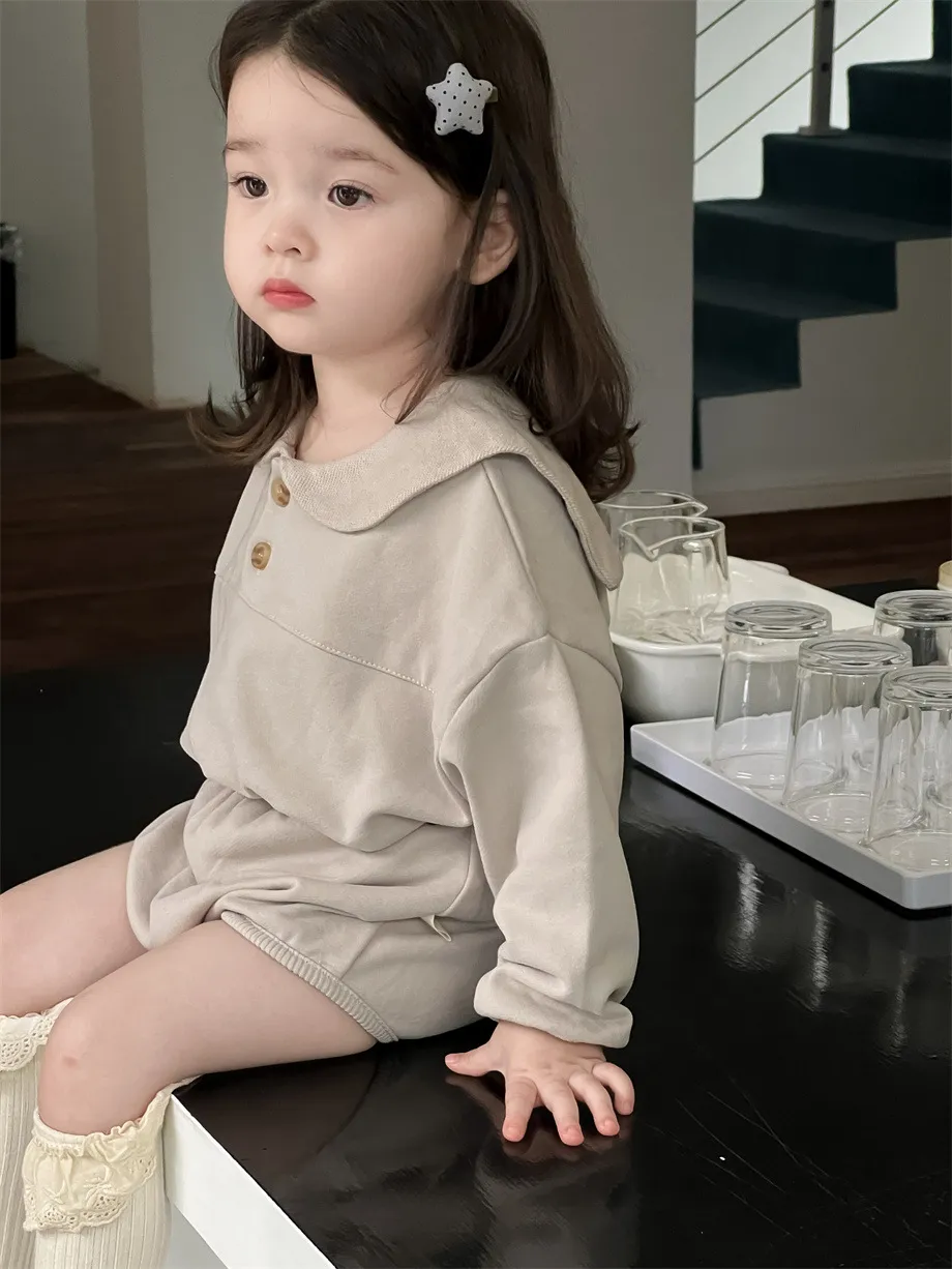 【73-100cm】二点セット 人気商品 可愛い シンプル ベビー トップス＋ボトムス セットアップ