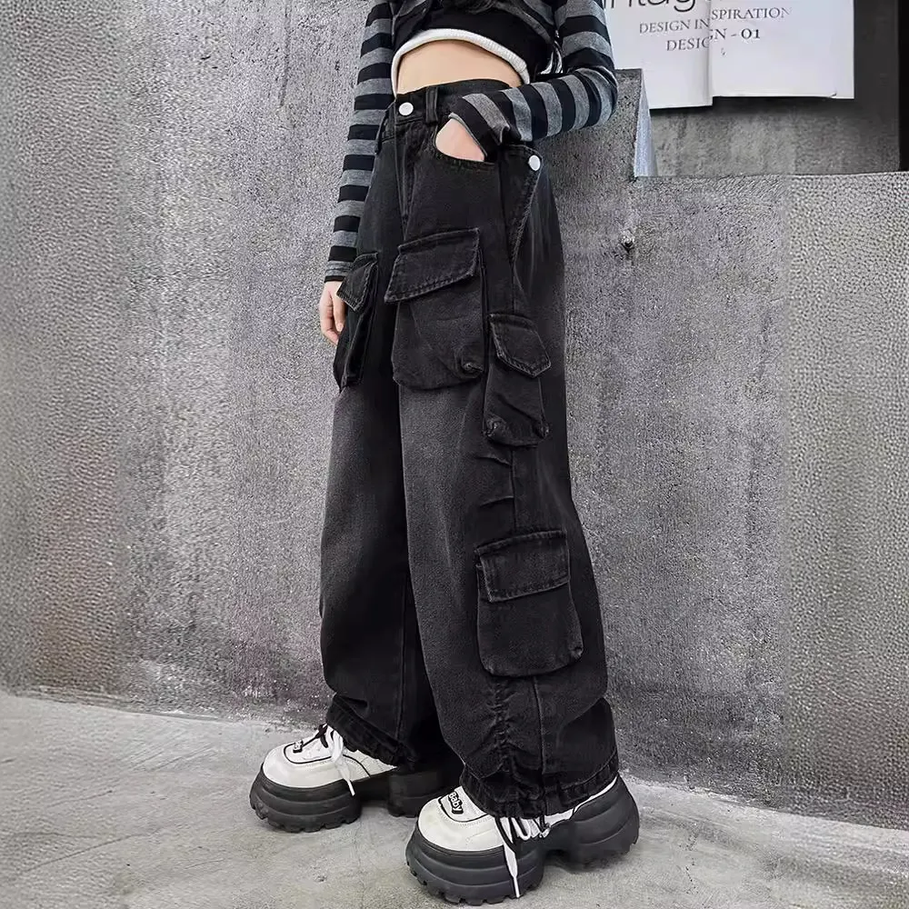 【120-170cm】今季大注目 カジュアル 履きやすい 合わせやすい 定番 おしゃれ 人気 デニムパンツ