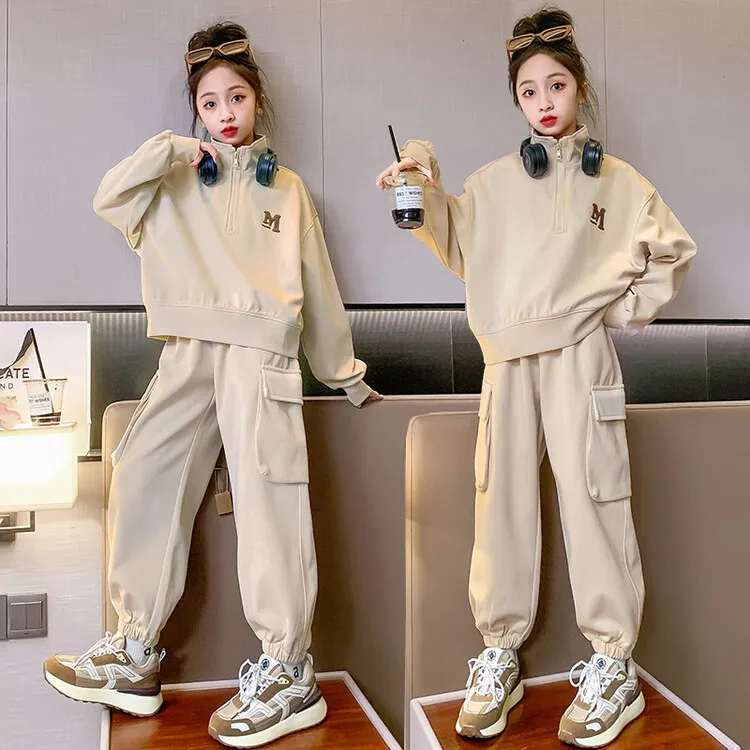 【120-170cm】二点セット 着心地良い 定番 カジュアル ルーズ トップス+ボトムス セットアップ