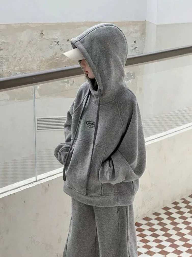 【120-170cm】二点セット 大活躍 カジュアル シンプル 女の子 パーカー＋パンツ セットアップ