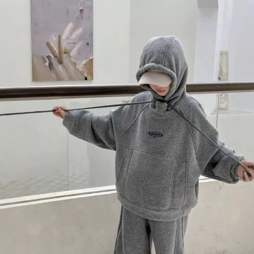 【120-170cm】二点セット 大活躍 カジュアル シンプル 女の子 パーカー＋パンツ セットアップ