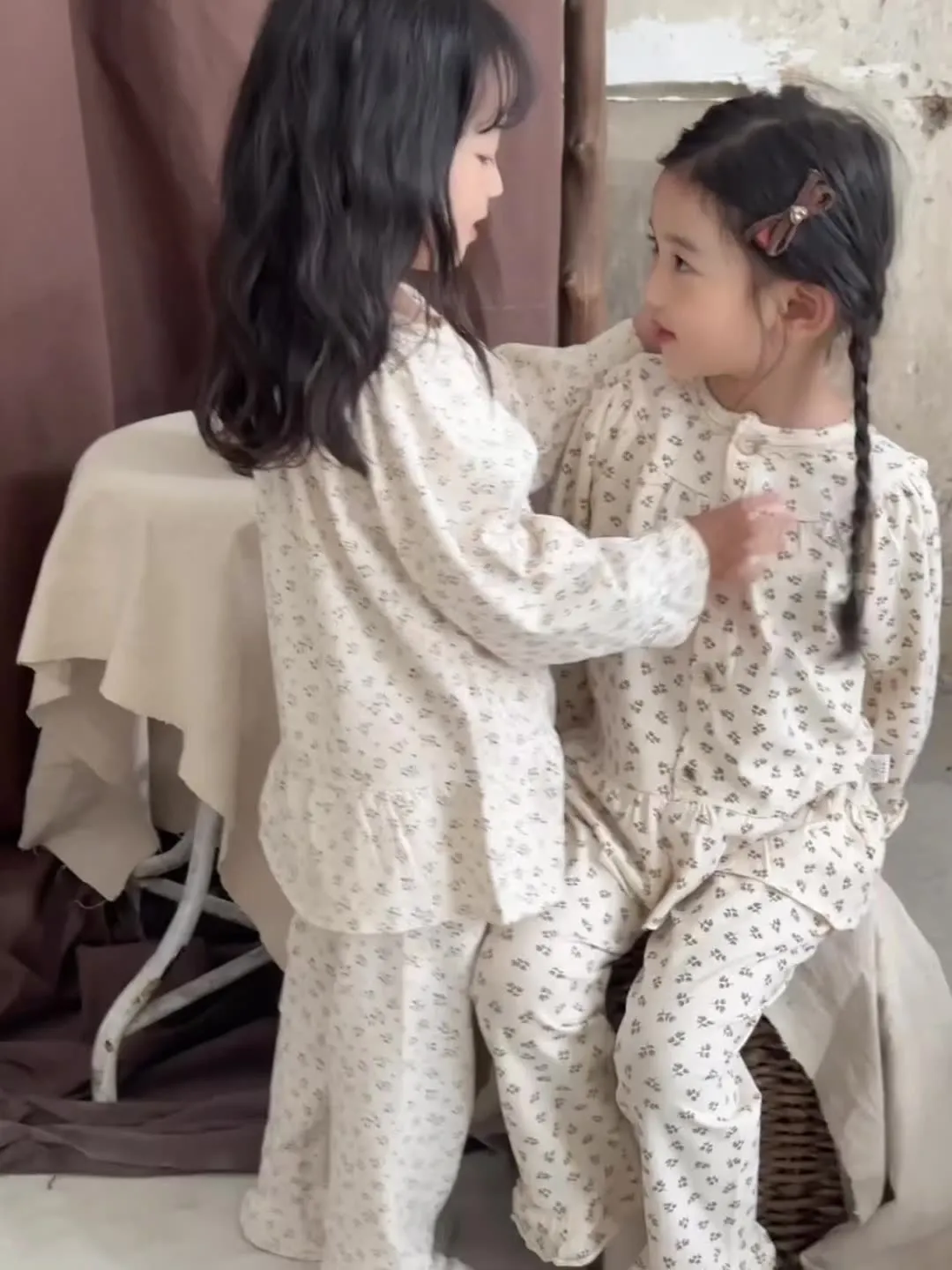 【110-170cm】人気上昇中 シンプル 着心地良い 花柄 女の子 ルームウェア