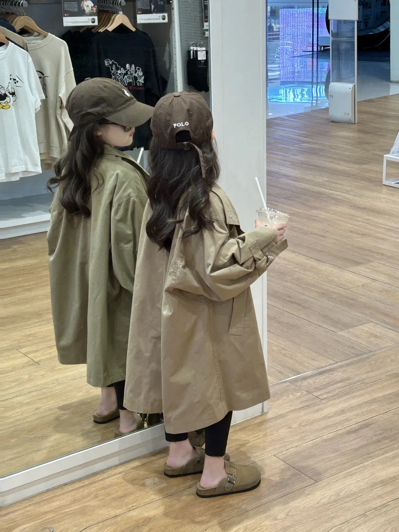 【90-140cm】絶対見逃さないで ナチュラル シンプル ゆったり 合わせやすい 女の子 アウター