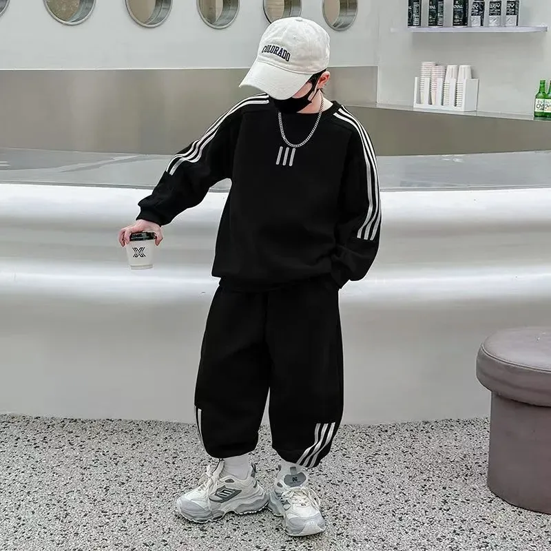 【120-170cm】二点セット 大人気 シンプル 着心地良い トレンド カジュアル トップス+ボトムス セットアップ