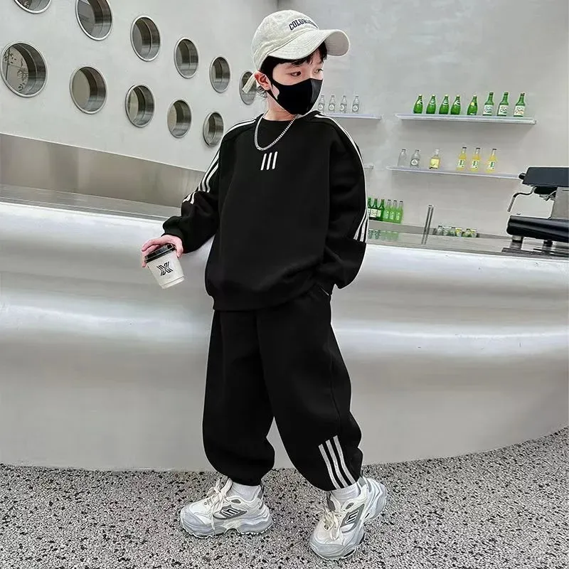 【120-170cm】二点セット 大人気 シンプル 着心地良い トレンド カジュアル トップス+ボトムス セットアップ