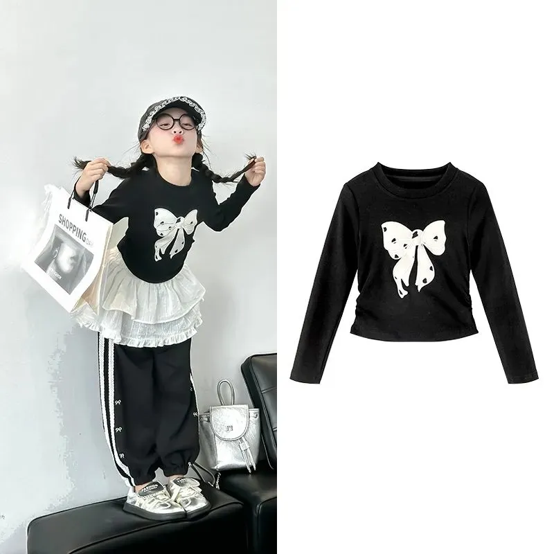 【110-160cm】人気上昇中 おしゃれ 可愛い 大人気 トレンド 女の子 Tシャツ/長ズボン/セットアップ