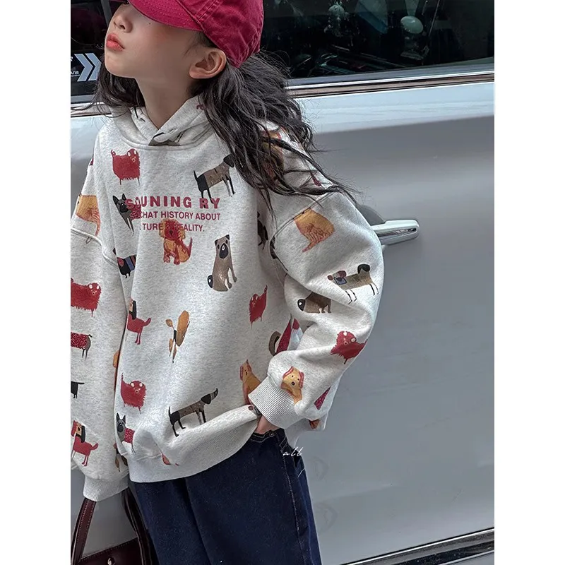 【120-170cm】今季大注目 女の子 カジュアル トレンド フード付き 合わせやすい パーカー