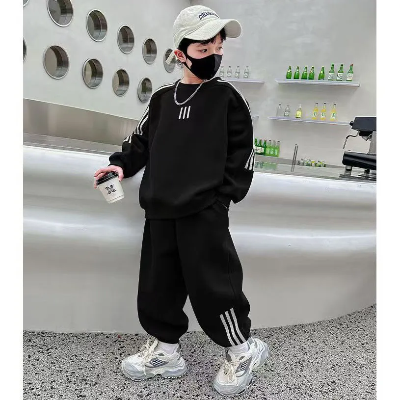 【120-170cm】二点セット 大人気 シンプル 着心地良い トレンド カジュアル トップス+ボトムス セットアップ