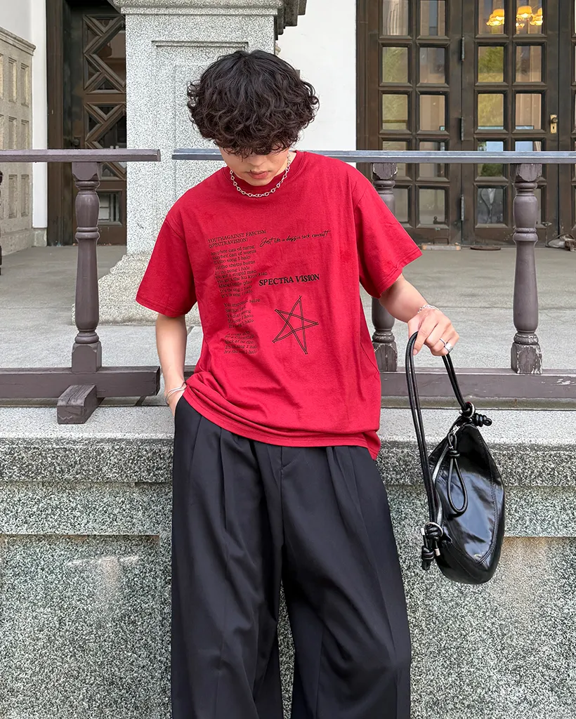 （ユニセックス）スターレタリングハーフＴシャツ