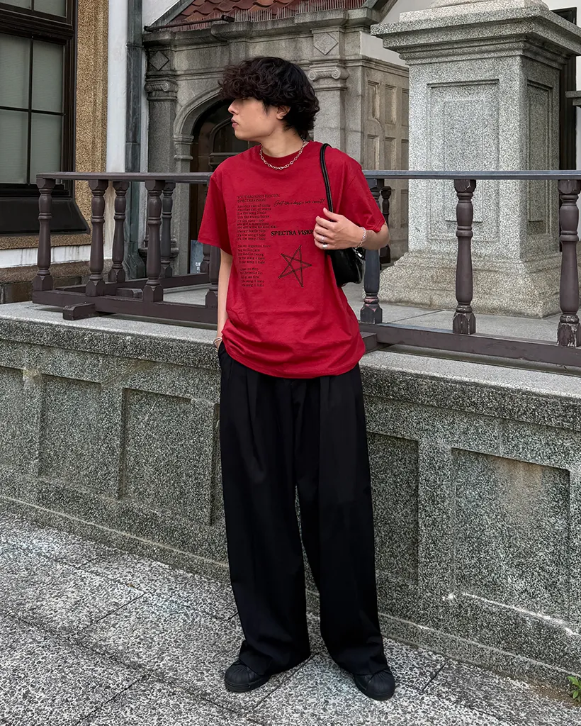（ユニセックス）スターレタリングハーフＴシャツ