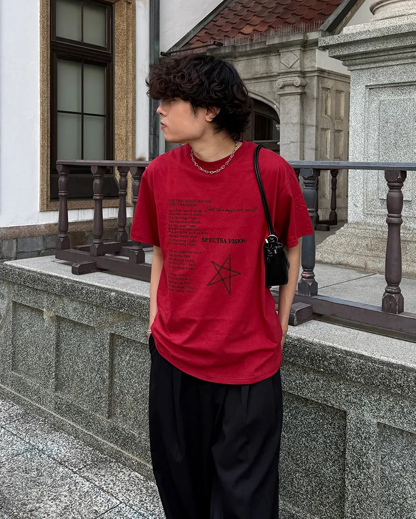 （ユニセックス）スターレタリングハーフＴシャツ