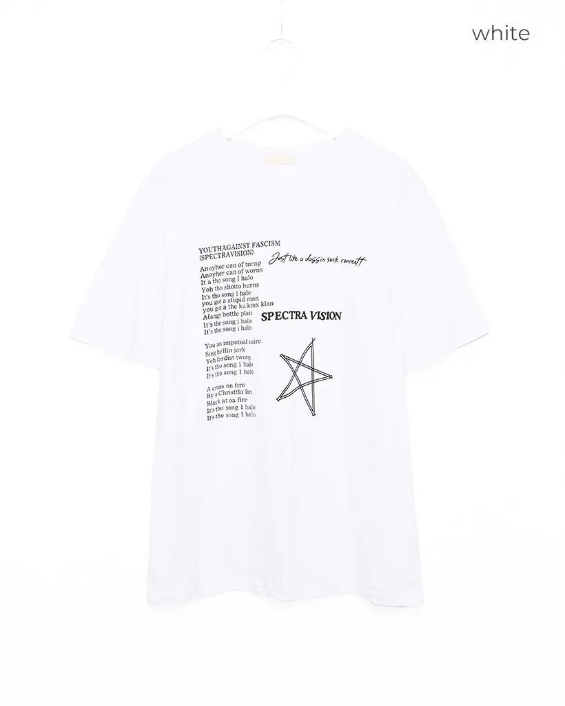 （ユニセックス）スターレタリングハーフＴシャツ