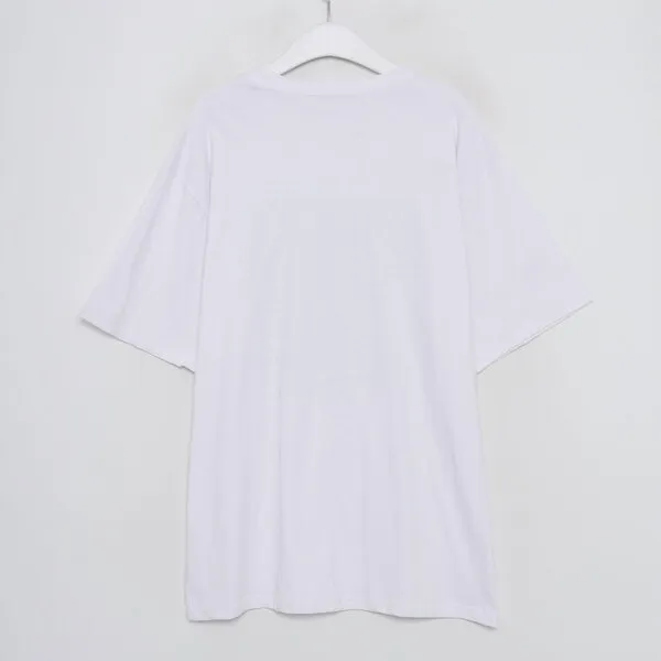 シンプルスクエアレタリング半袖Tシャツ