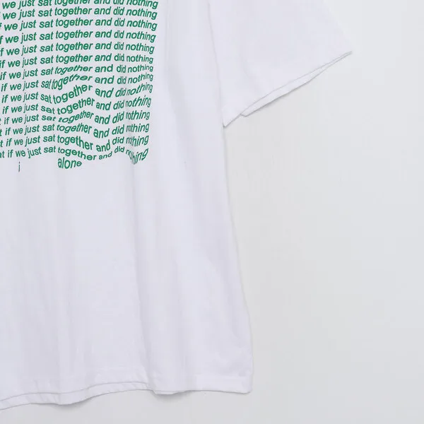シンプルスクエアレタリング半袖Tシャツ