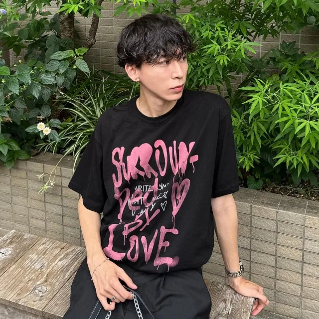 ハンドプリント半袖Tシャツ