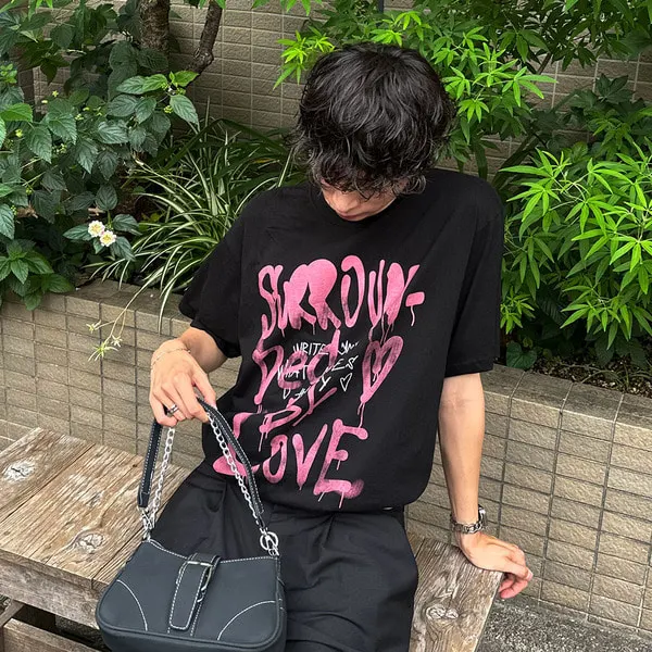 ハンドプリント半袖Tシャツ