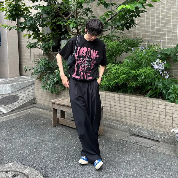 ハンドプリント半袖Tシャツ