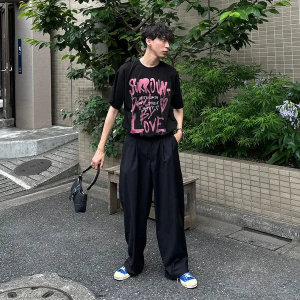 ハンドプリント半袖Tシャツ