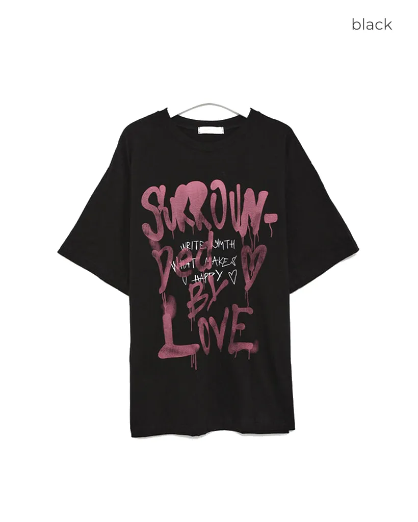 ハンドプリント半袖Tシャツ