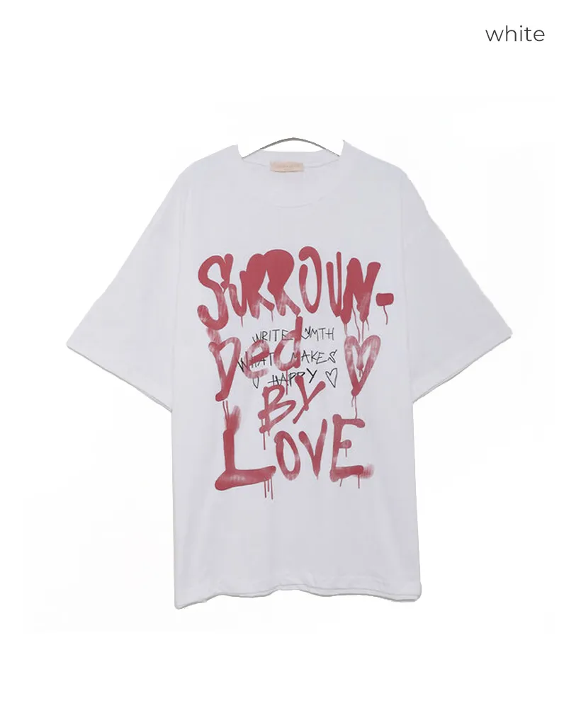 ハンドプリント半袖Tシャツ