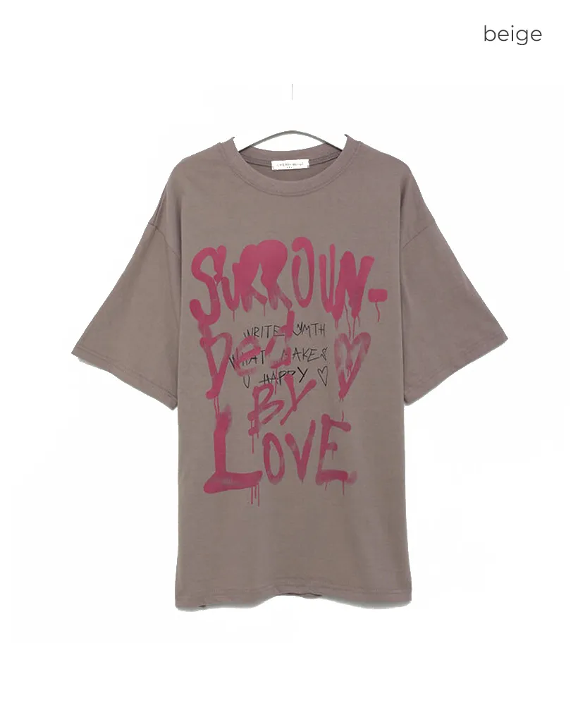 ハンドプリント半袖Tシャツ