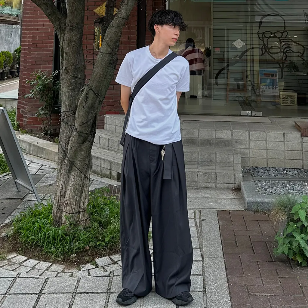 カジュアル無地半袖Tシャツ