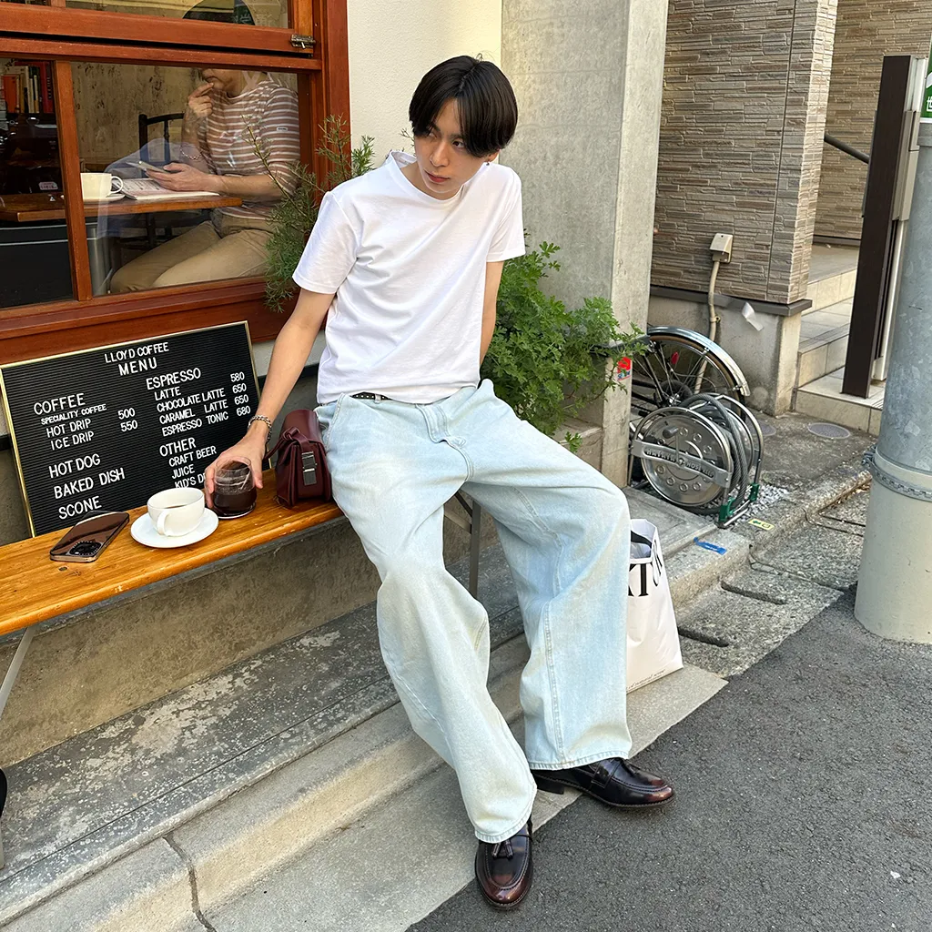 カジュアル無地半袖Tシャツ