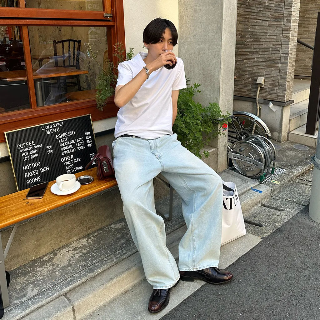 カジュアル無地半袖Tシャツ