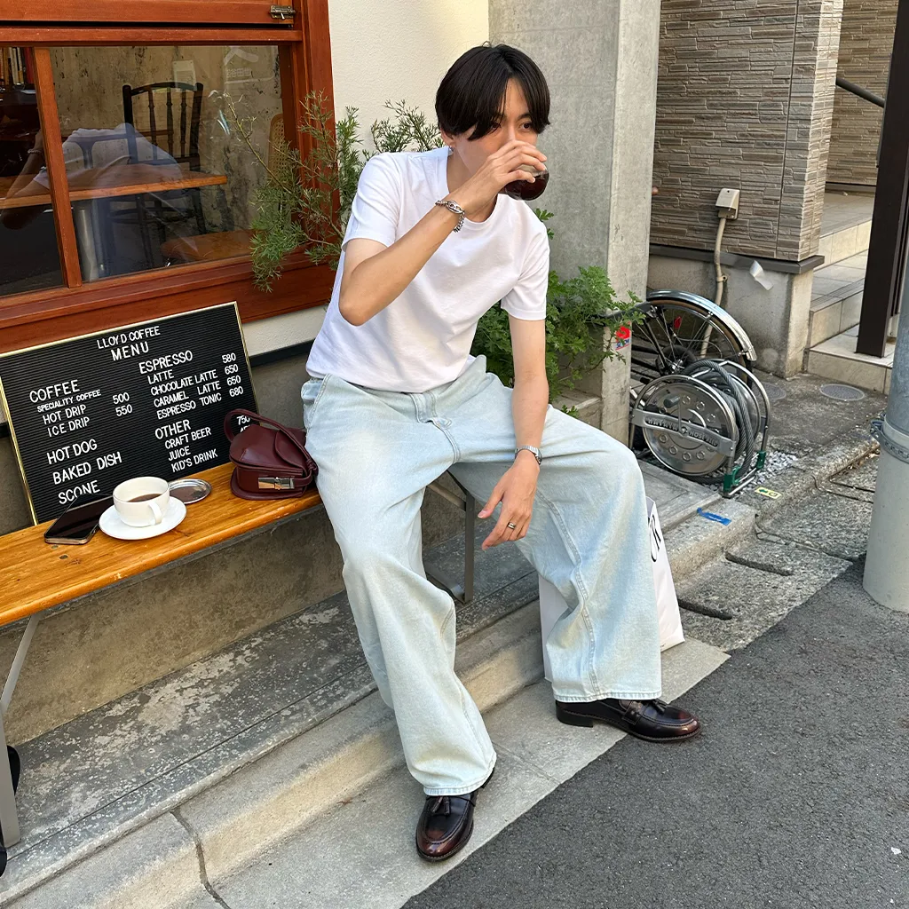 カジュアル無地半袖Tシャツ